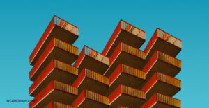 A picture of 4 modern buildings