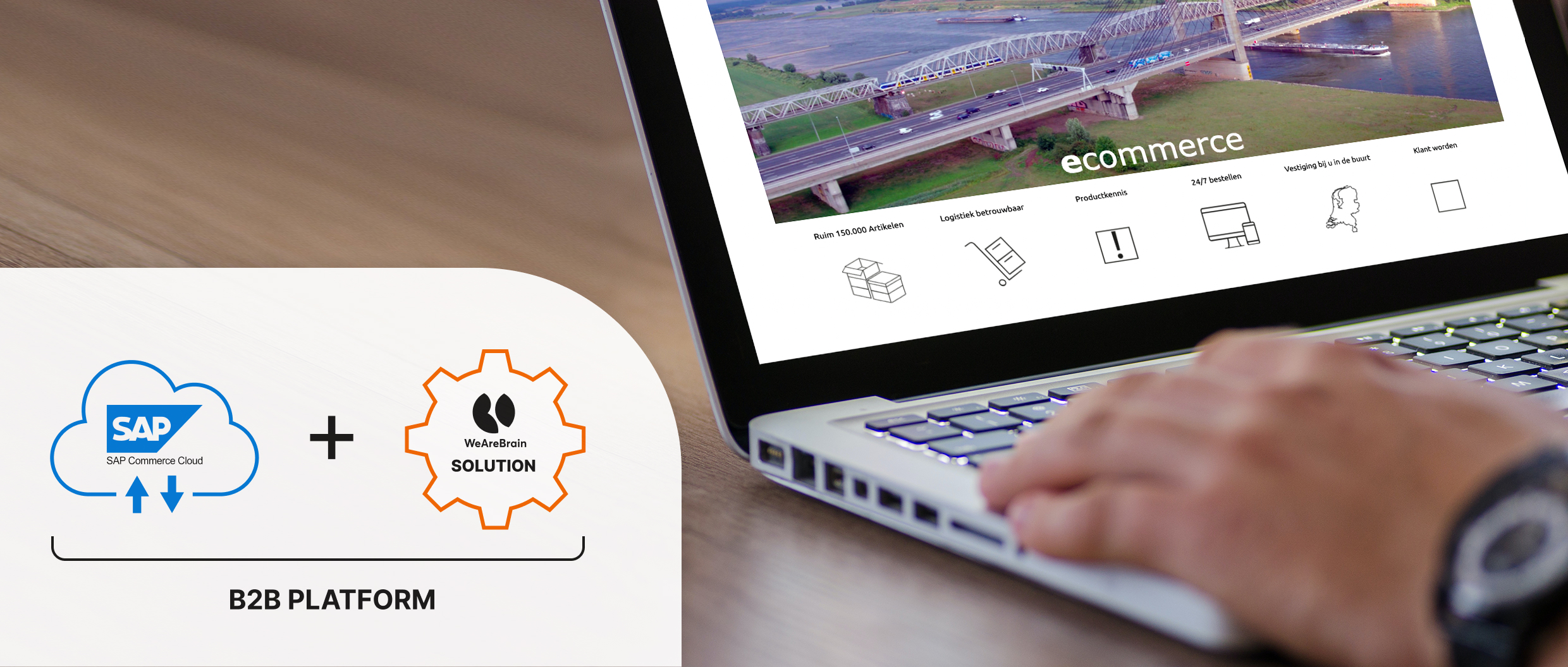 Laptop showing an e-commerce site