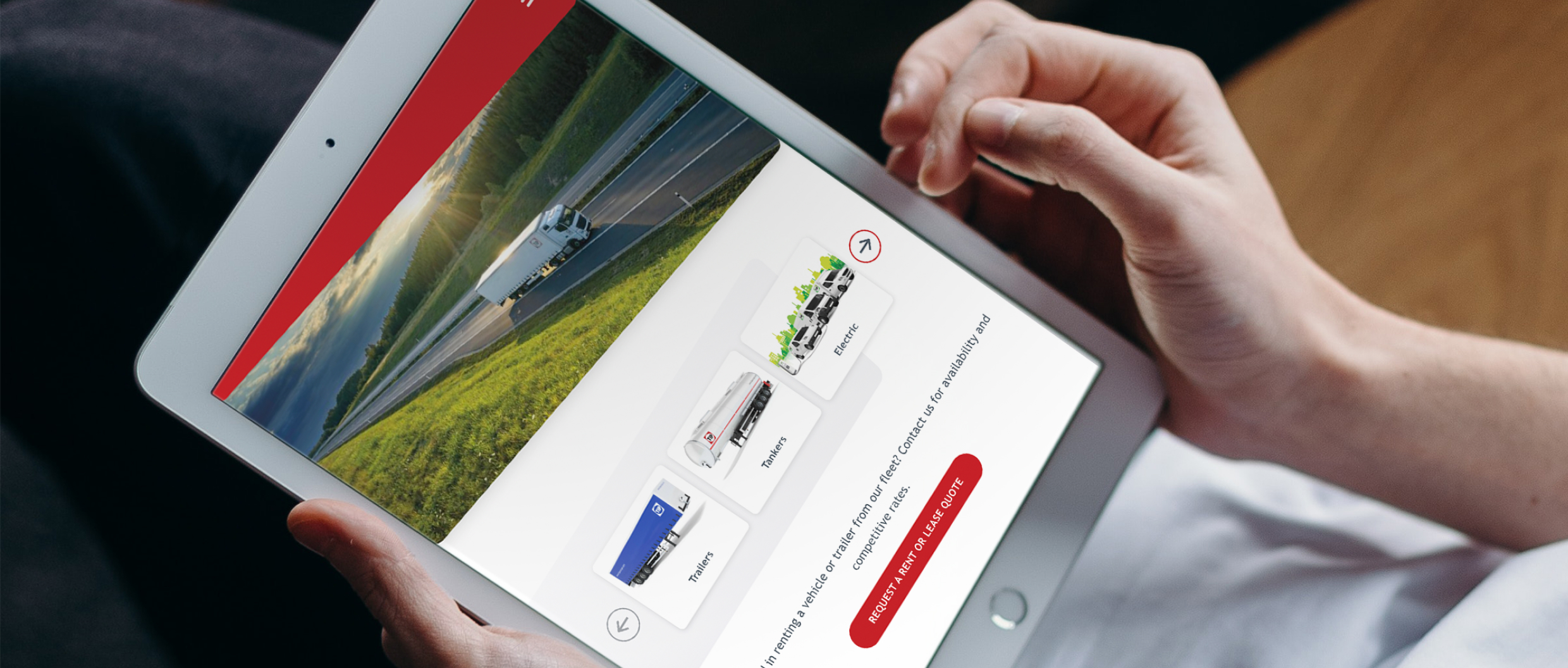 TIP Group website on a tablet