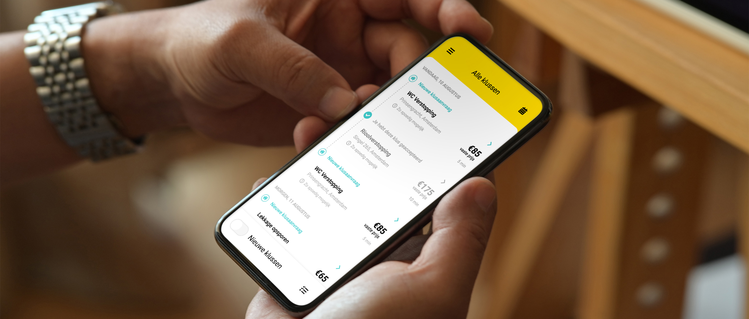 Mockup of Zoofy's app