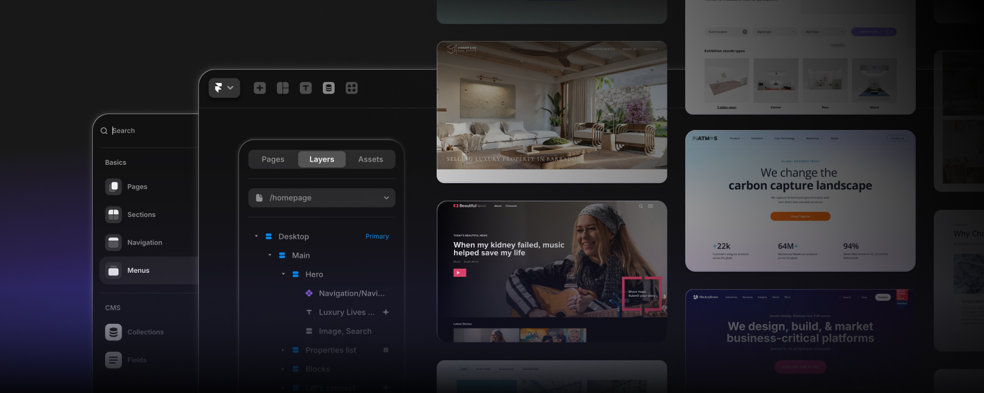 Framer and case studies