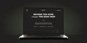 Laptop with Pulsr website