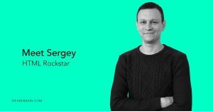 Introducing Sergey, front-end dynamo and traveller