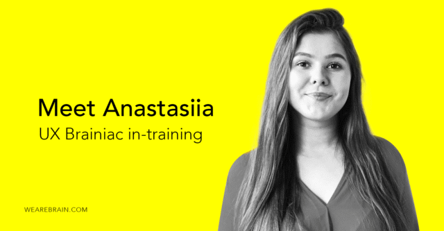 Meet Anastasiia, our new UX intern