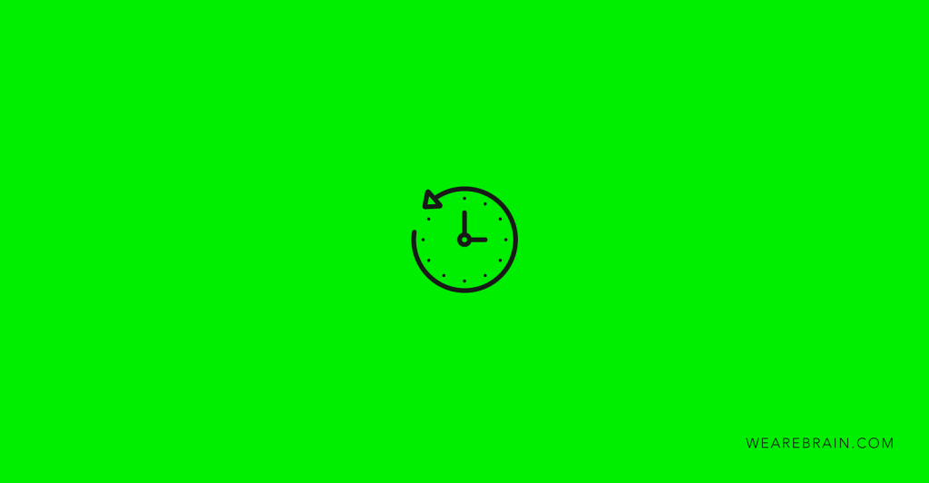 Icon illustration of a clock