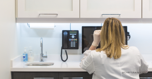 Portrait of a scientist in a lab