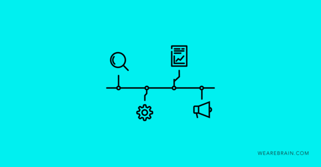 Icon illustration of a timeline