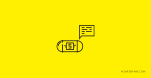 Icon illustration of a money capsule