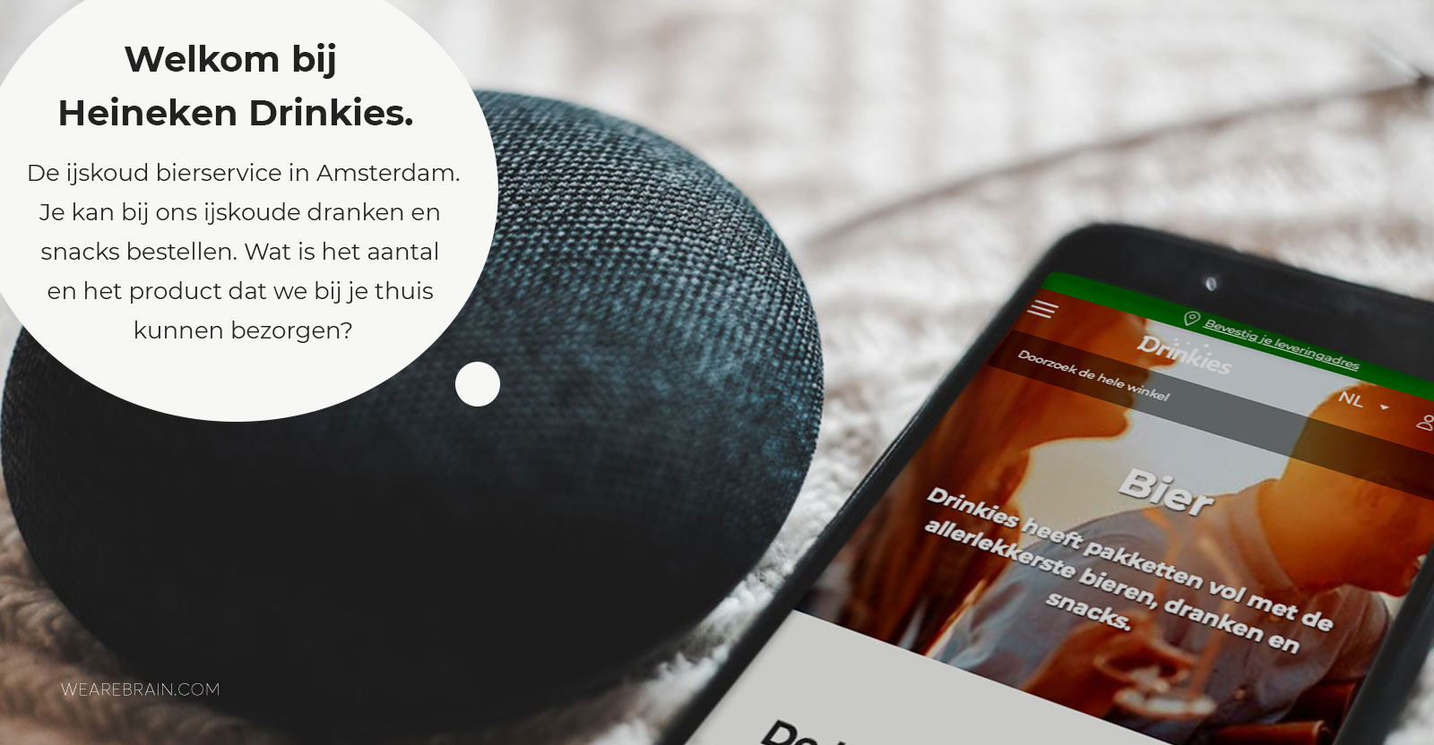 WeAreBrain powers exciting new Voice functionality for Drinkies mobile and Google Assistant application.