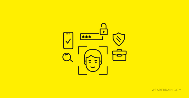 Icon illustration of online security