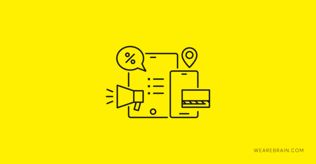 Icons symbolising online commerce