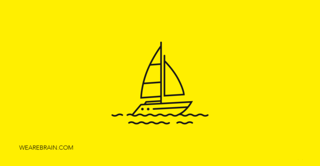 Sailing boat illustration