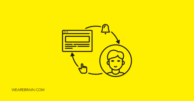 Illustration symbolising user interaction