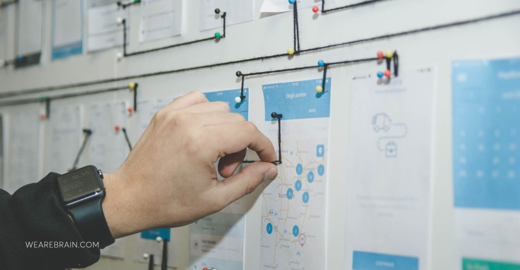 UX flow board