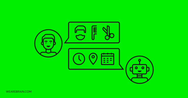 Illustration of a chatbot interaction