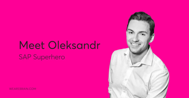 Oleksandr, WeAreBrain team member