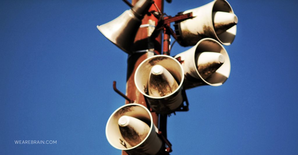 Photo of old speakers
