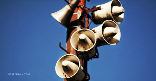 Photo of old speakers