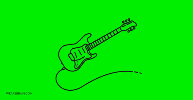 Icon illustration of an electric guitar