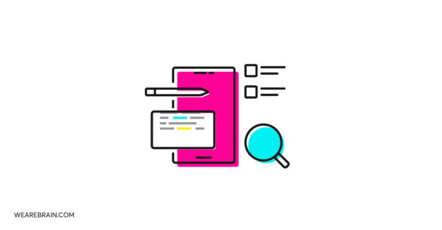 Icon illustration of a mobile app