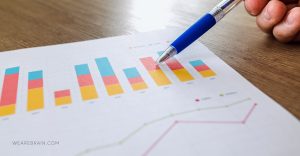 Photo of a printed bar chart