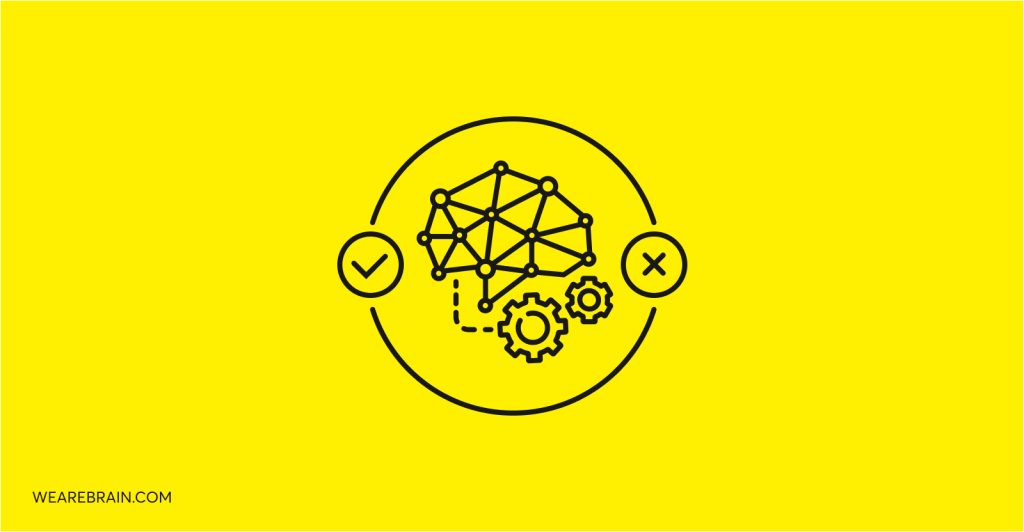 Icon illustration of a brain