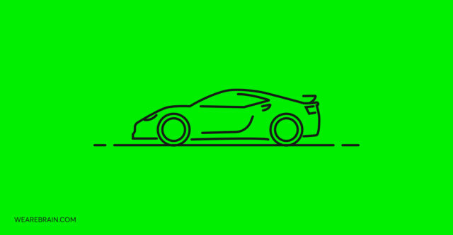 Icon illustration of a sports car