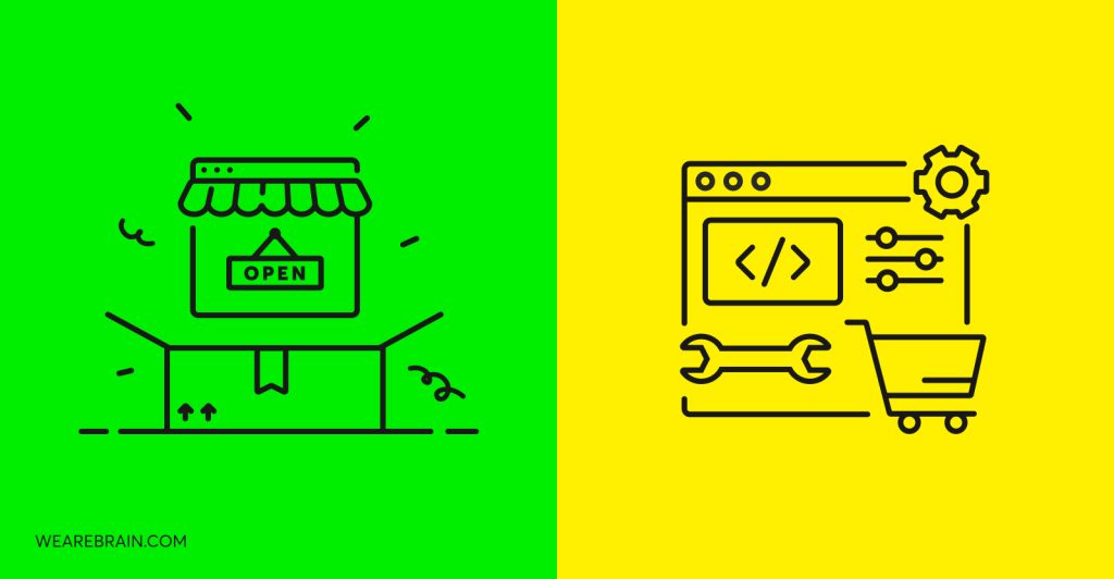 Creating an e-commerce website: template vs custom