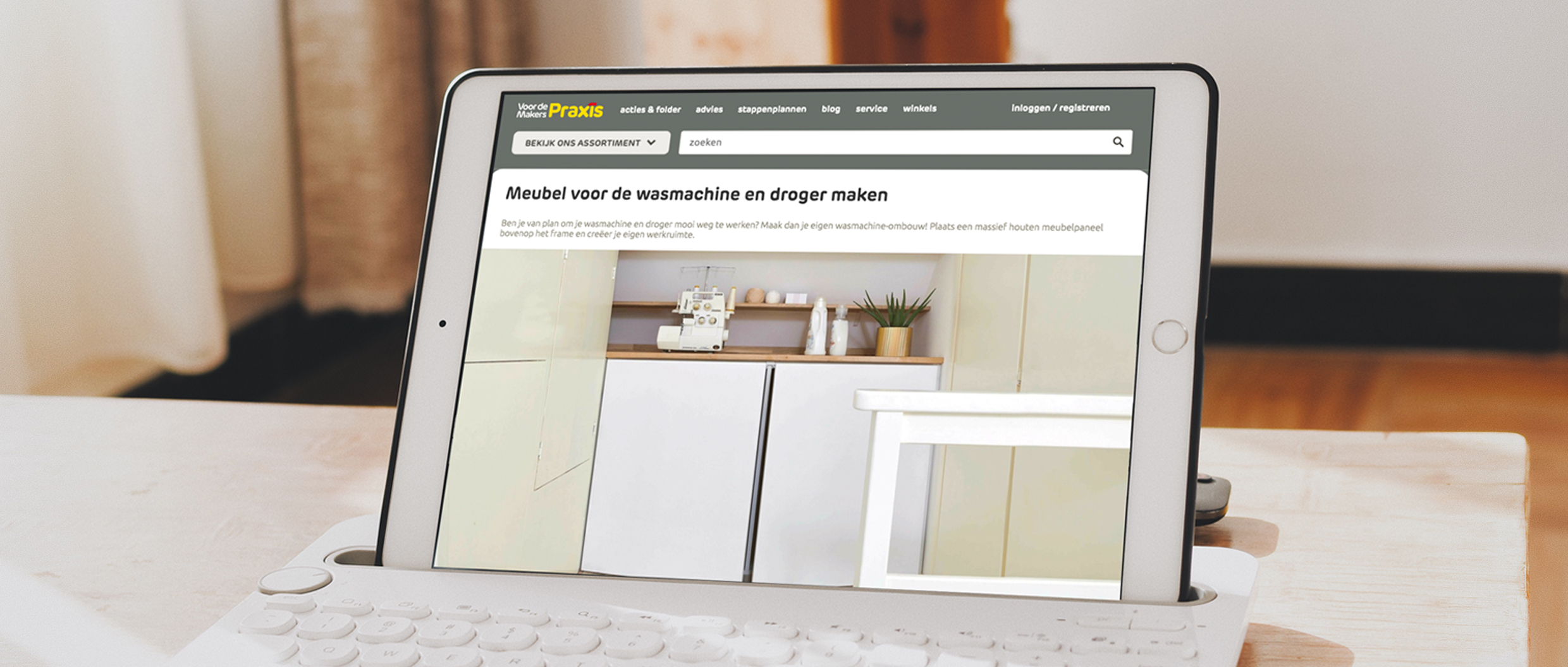 Mock up of Praxis' website