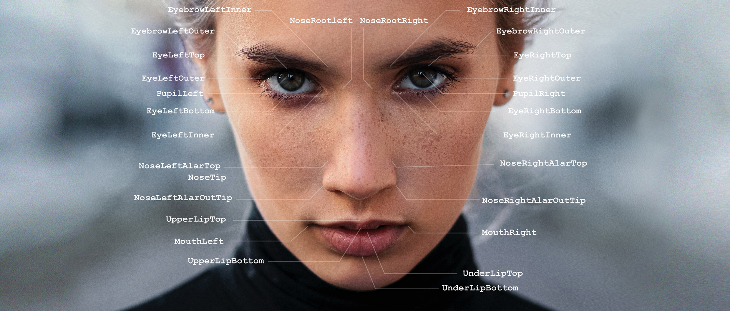 Face identification mockup