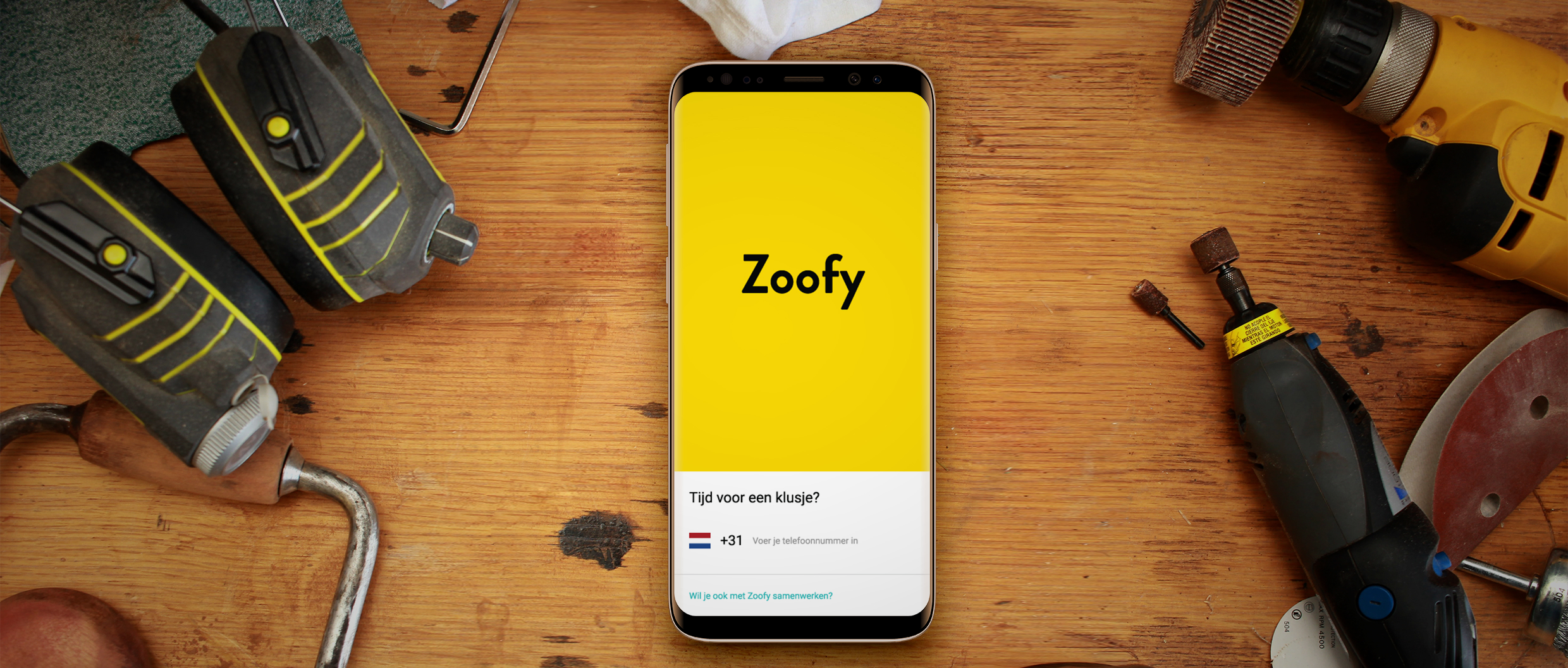 Mockup of Zoofy's app