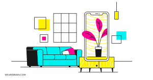 Illustration about augmented reality