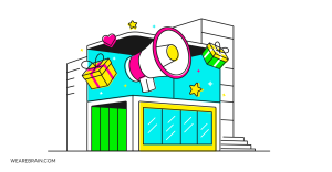 Illustration of an advertising billboard