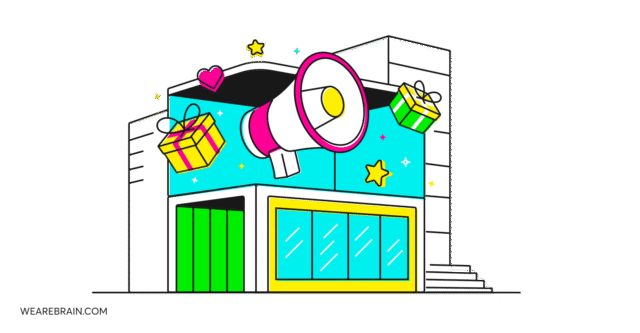 Illustration of an advertising billboard