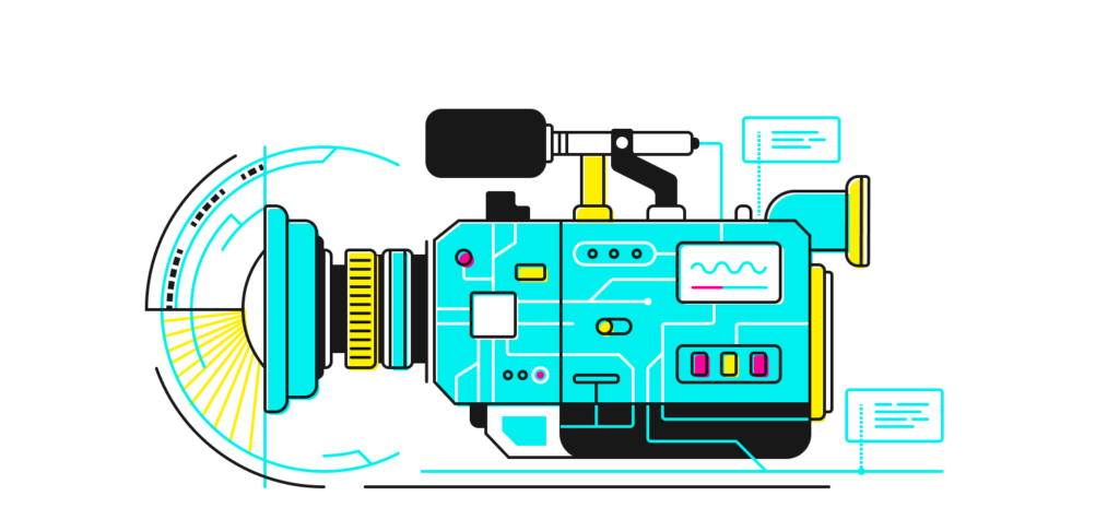 Illustration of a video camera
