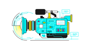 Illustration of a video camera