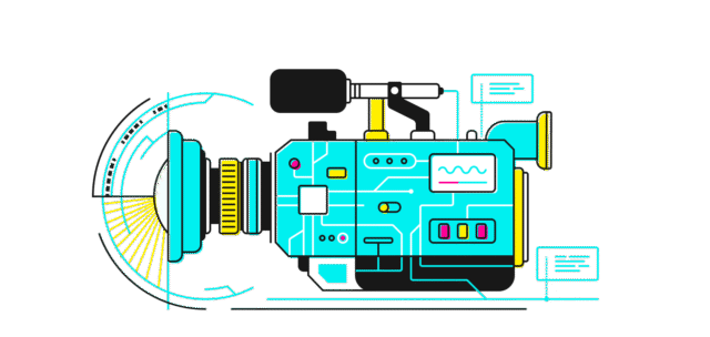 Illustration of a video camera