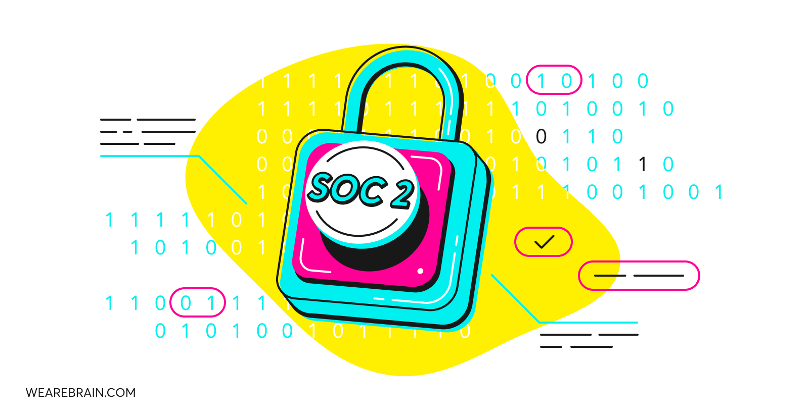 Illustration of a padlock used for security