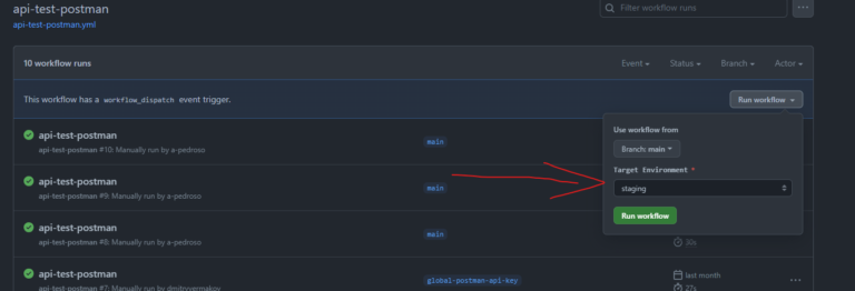 API testing using Postman and GitHub workflow - WeAreBrain