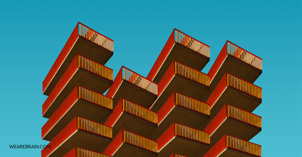 A picture of 4 modern buildings