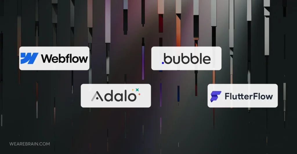 Low code platforms logos