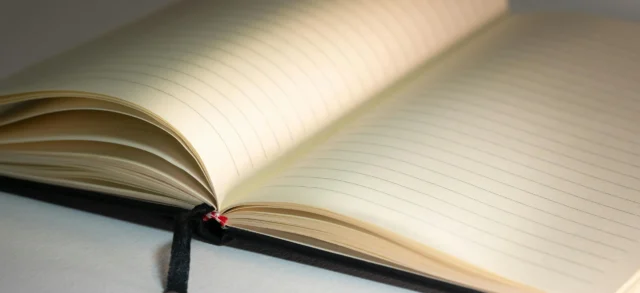 Close-up of a notebook