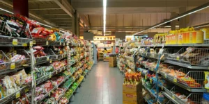 Photo of a supermarket aisle