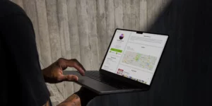 laptop displaying Heineken's marketing assistant tool