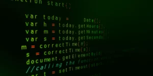 Image of code on a screen