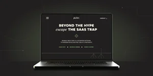 Laptop with Pulsr website