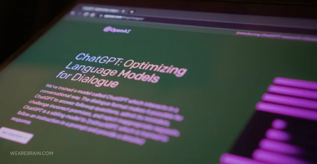 screenshot of an open tab with ChatGPT