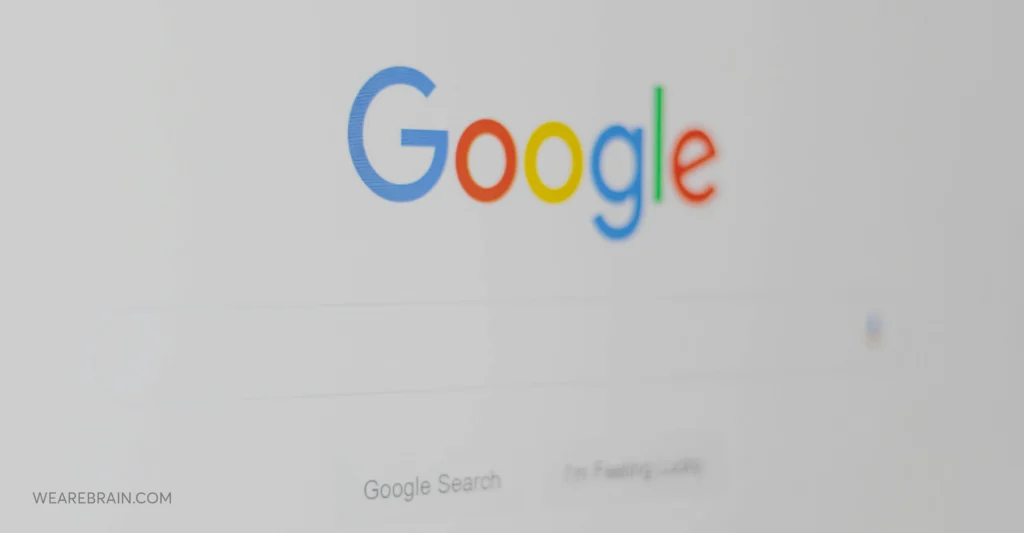 Google search screen