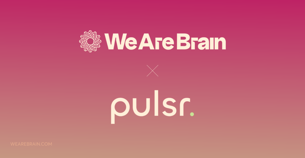 logos of WeAreBrain and Pulsr